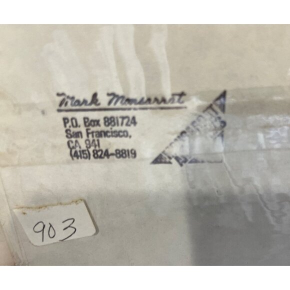 Vtg Mark Monsarrat San Francisco Houses Framed Signed Colored Lithograph Art Pri - Picture 7 of 7